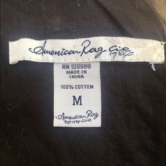 AMERICAN RAG ZIP FRONT FLORAL PRINTED FLOWY COTTON FIT & FLARE M - Picture 9 of 12